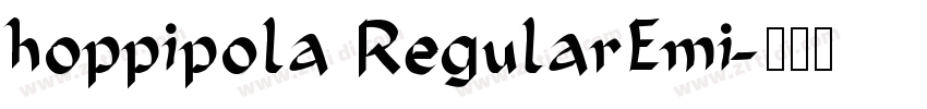 hoppipola RegularEmi字体转换